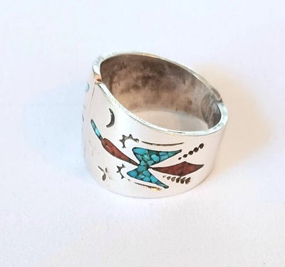 Navajo Inlay Water Bird - sz 9