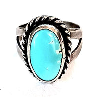 Turquoise Oval Ring 5.5