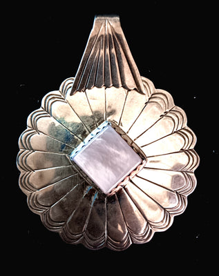 Mother of Pearl Concho Pendant