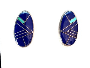 25x12mm Lapis / Opalite Inlay