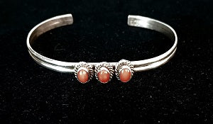 3 Oval Coral A55 Cuff