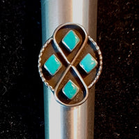 4 Turquoise diamond Ring II