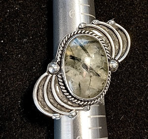 Tourmalinated Quartz Ring-7