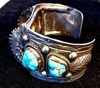 Turquoise Nugget Watch Cuff