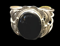 Oval Black Onyx Cuff