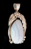 Blue Lace Agate Pendant