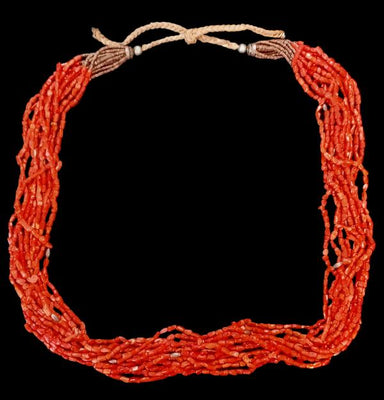 SN#53 10 Strnd Coral Nklc