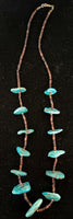 13 Nugget Turquoise / Heishi Necklace