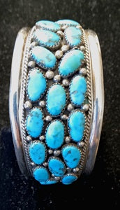 22 Turquoise Stone Cuff