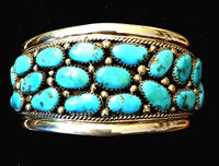 22 Turquoise Stone Cuff