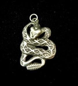 SS Rattlesnake Pendant