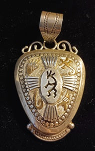 Gold Filled Kokopelli Pendant