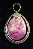 Tear Drop Charoite Pendant