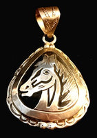 Tear Drop Horse Pendant