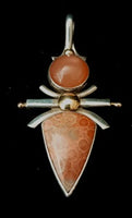 Fossil Carnelian Pendant