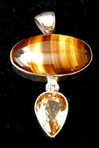 SS Tiger Eye Pendant