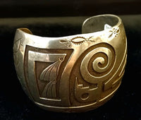 Antique Hopi Stamped Cuff