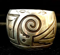 Antique Hopi Stamped Cuff