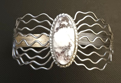 SS White Buffalo Wire Cuff