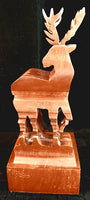 Wooden Eagle Deer Statue AS-IS