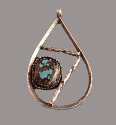 19x17mm Turquoise Tear Drop Pendant