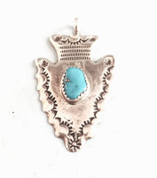 Silver Arrowhead w/Turquoise