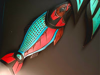 Eagle & Salmon by Artist Herman Peter