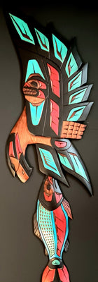 Eagle & Salmon by Artist Herman Peter