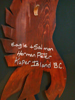 Eagle & Salmon by Artist Herman Peter