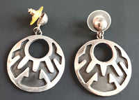 30mm SS Mexico Overlay  Earring