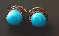 5mm SS Turquoise Dot Earring