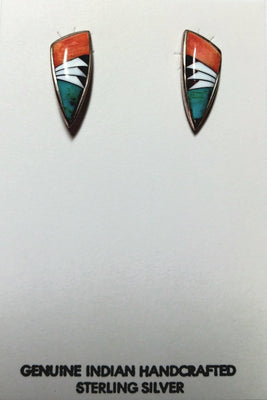 22mm SS Zuni Inlay Earring