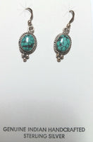 22mm SS Oval Turquoise Earring