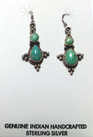 16x30"mm SS Turquoise Dot Teardrop Earring