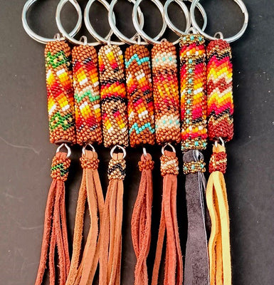 Bead & Deer Lace Keychains