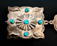 35" Turquoise Nugget Concho Belt