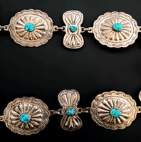 35" Turquoise Nugget Concho Belt