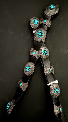 50" SS Vintage Zuni Concho  Belt