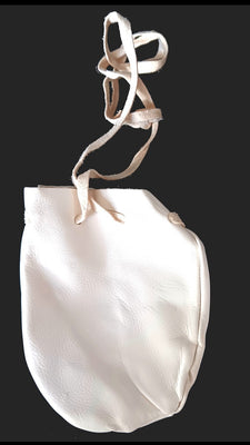 3x4" White Medicine Bag No Fringe