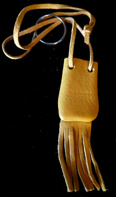 Gold Hide Mini Medicine Bag Keychain