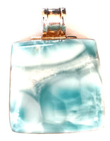 44x60"mm SS Square Larimar  Pendant 67.7