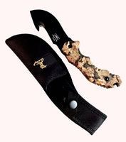 9.5" Full Tang Camo Knife w/Sheath