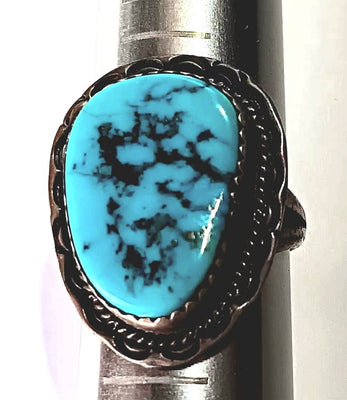 7.5- Turquoise Nugget Ring