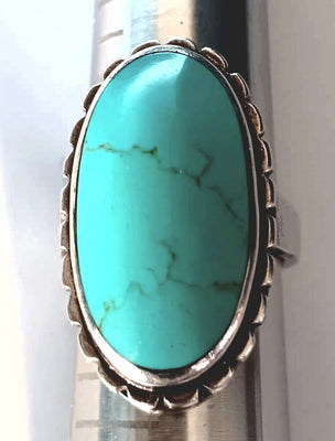 7- Oval Turquoise Ring