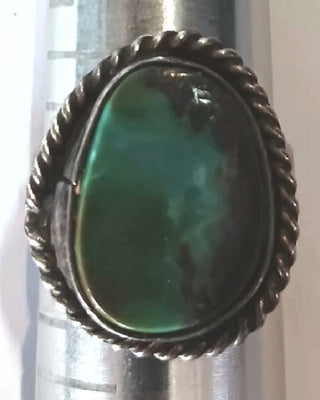 7- Vintage Oval Turquoise Ring