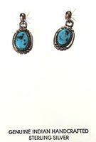 13x24"mm SS Turquoise Nugget Earring