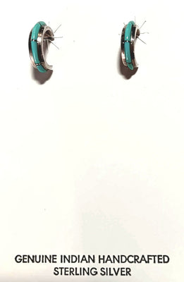 4x16"mm SS Turquoise Inlay Earring