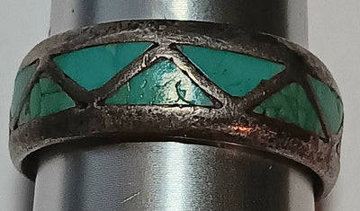 11-SS Vintage Turquoise Ring