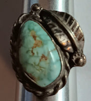 4-SS Vintage Turquoise Ring