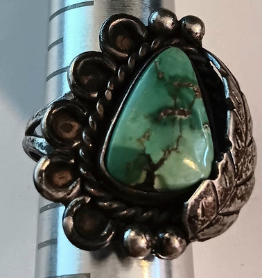 5-SS Vintage Turquoise Ring